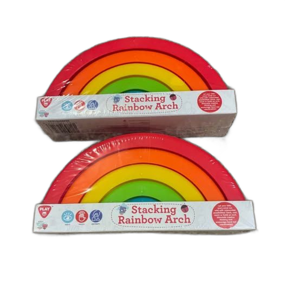 New Play/Sensory Stacking Rainbow Arch Toys 6m+ (Two Available)